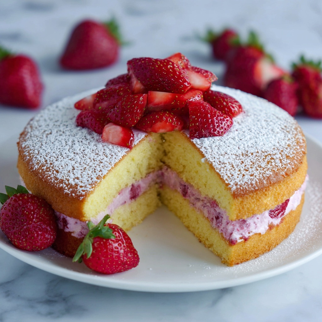 Strawberry Cheesecake Pound Cake Recipe - Recipe Image