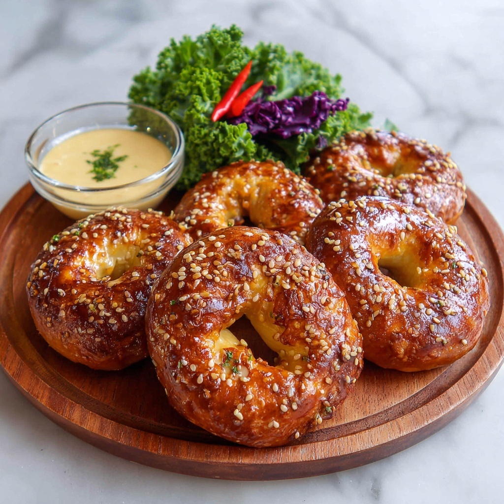 Istanbul Street Simit Sliders with Tahini Sauce Recipe - Recipe Image