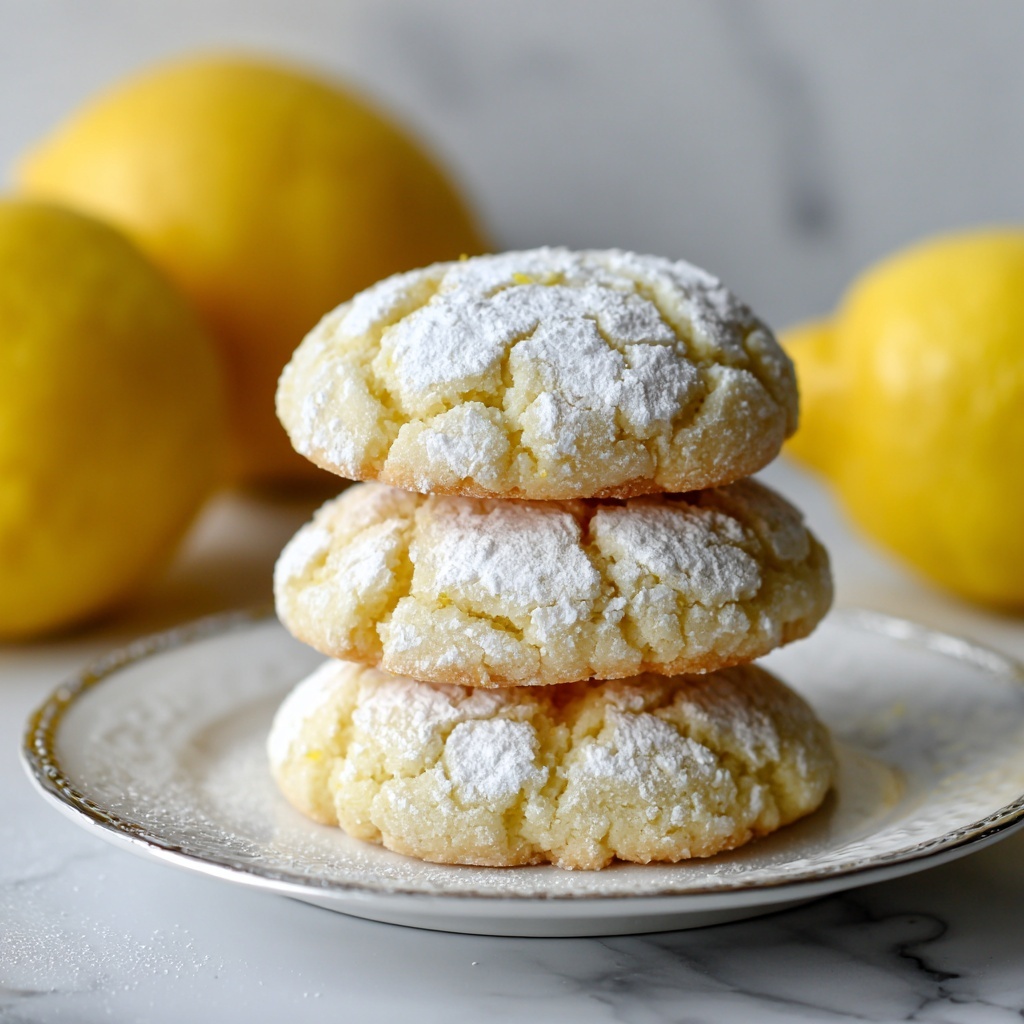 Lemon Gooey Butter Cookies Recipe - Recipe Image