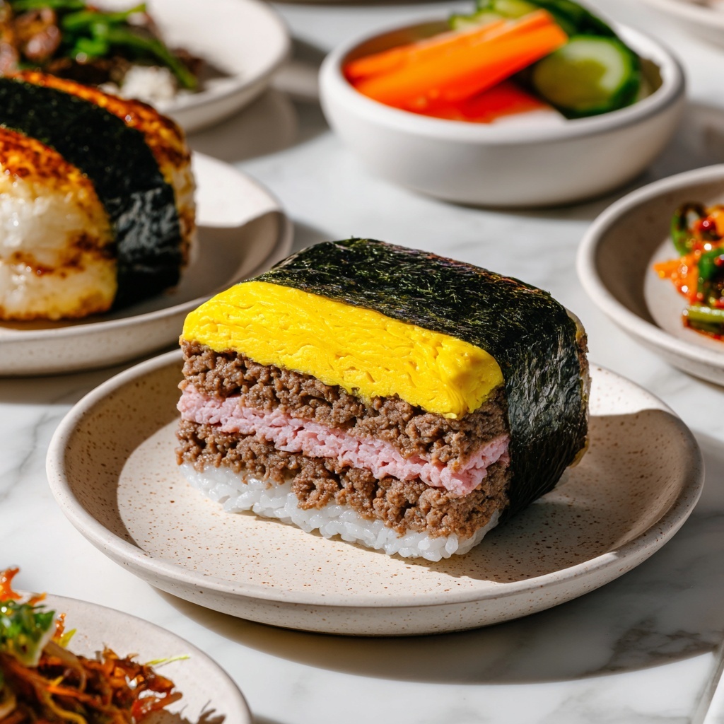 Spam Musubi with Egg: Your Quick and Tasty Breakfast Fix Recipe - Recipe Image