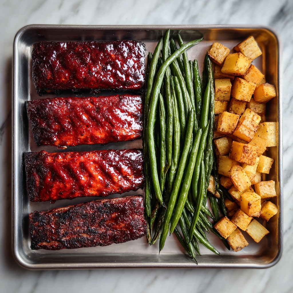 Sheet Pan BBQ Chicken, Potatoes, and Green Beans Recipe - Recipe Image