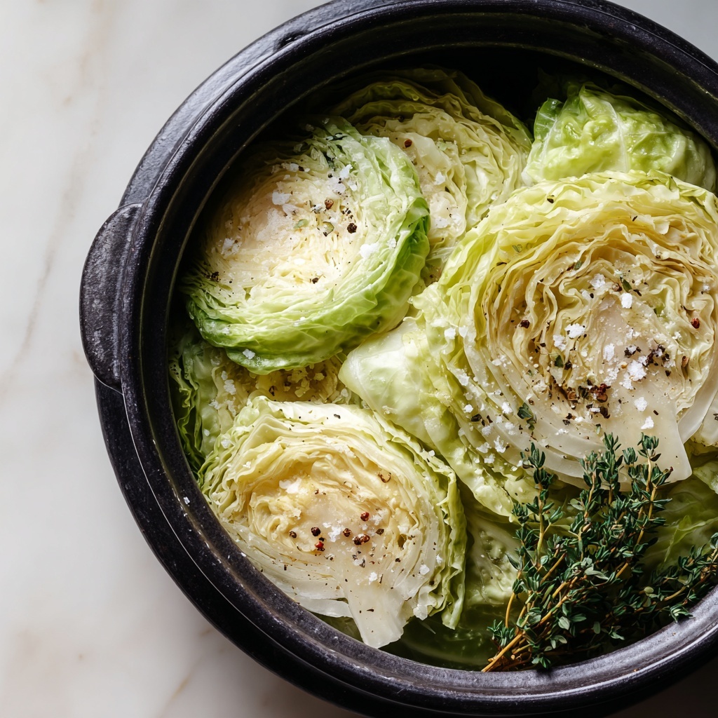 Creamy Slow Cooker Garlic Parmesan Cabbage for Comfort Food Joy Recipe - Recipe Image