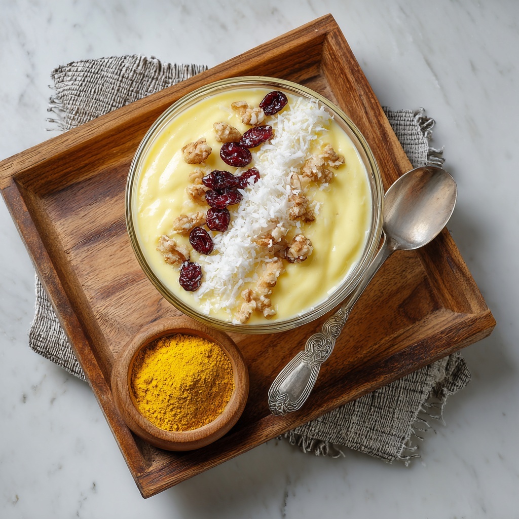 Coconut Turmeric Overnight Oats Recipe - Recipe Image
