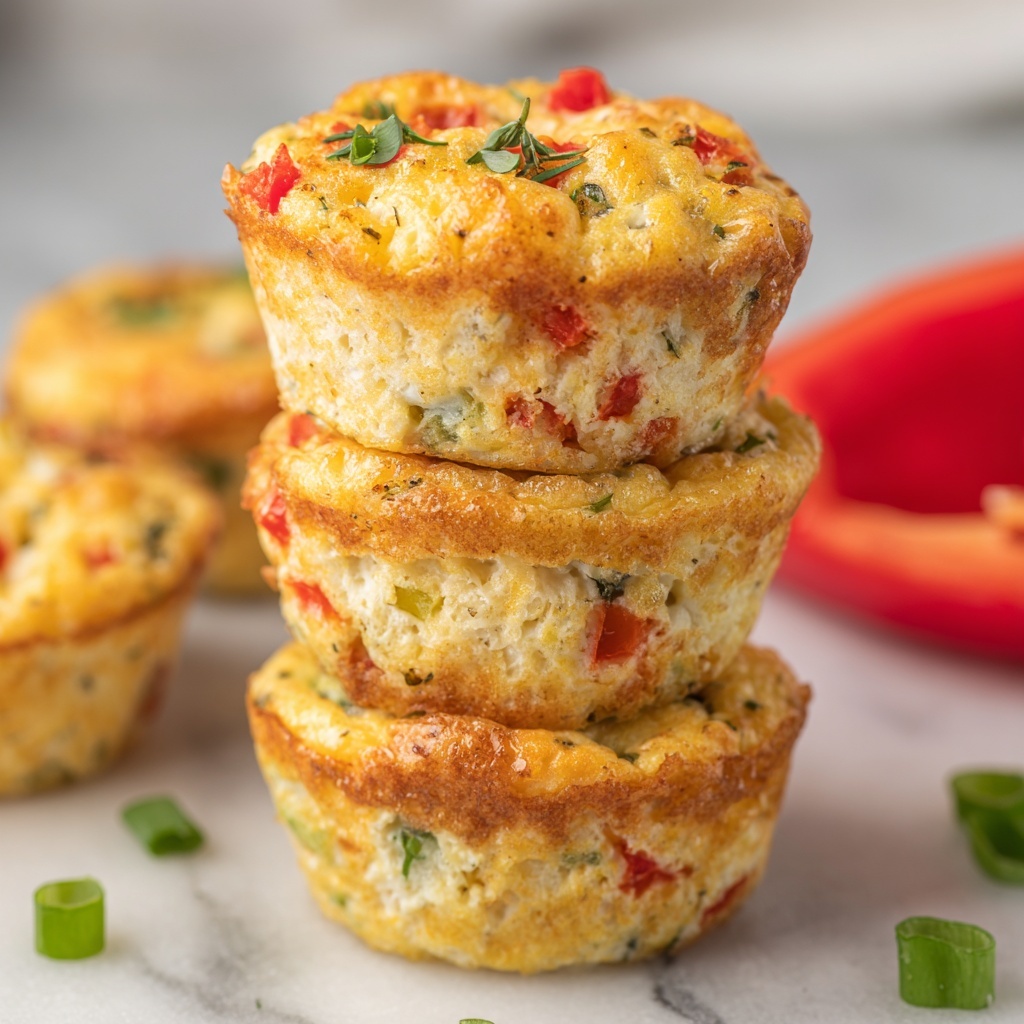 Mini Egg Bites with Cheddar and Optional Fillings Recipe - Recipe Image