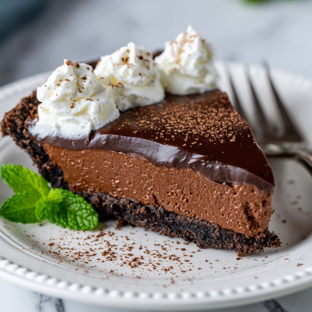 Keto Chocolate Silk Pie Recipe - Recipe Image