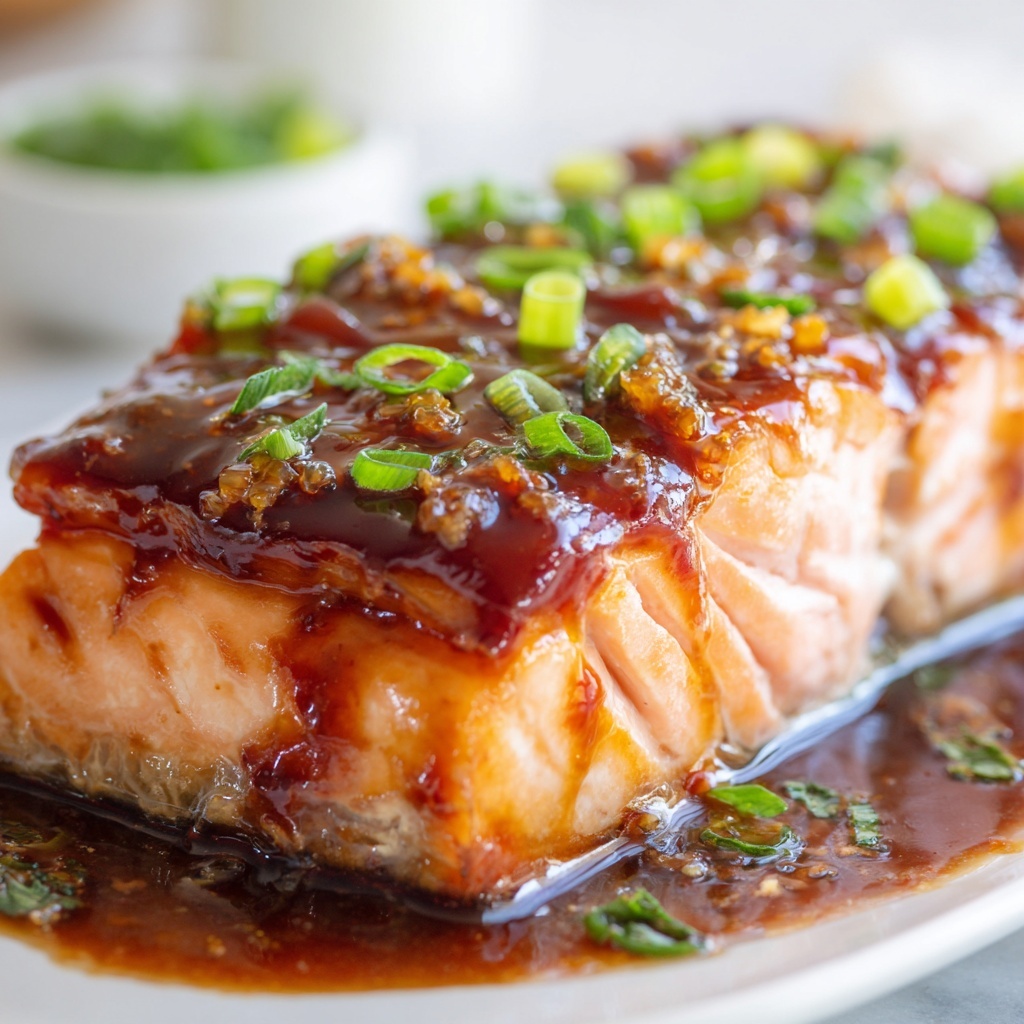 Maple Glazed Salmon with Broccoli and Rice Recipe - Recipe Image