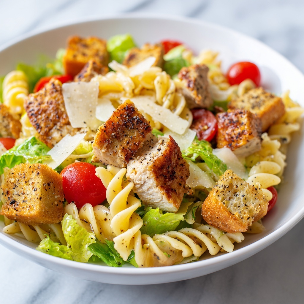 Chicken Caesar Pasta Salad Recipe - Recipe Image