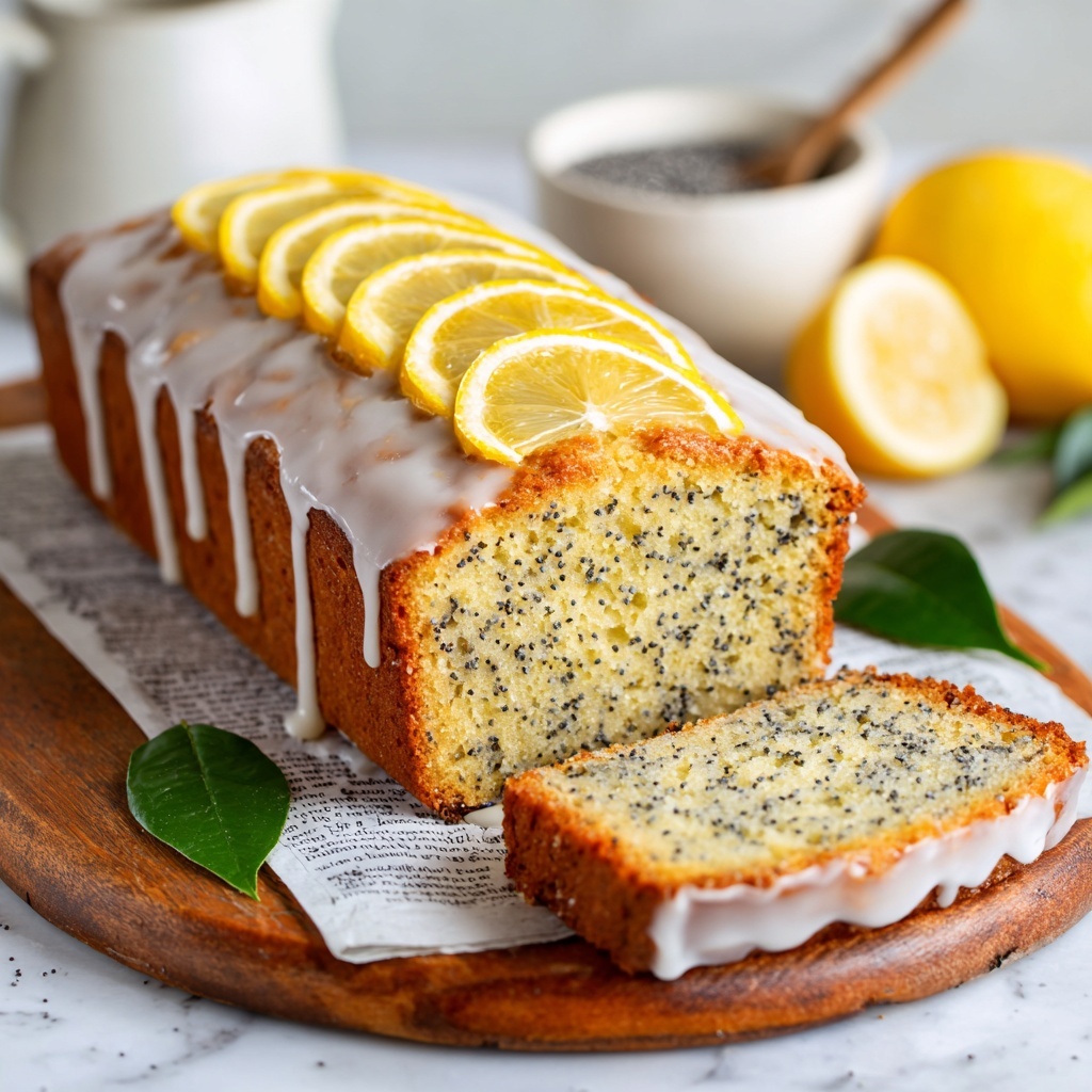 Vegan Lemon Poppy Seed Cake Recipe - Recipe Image