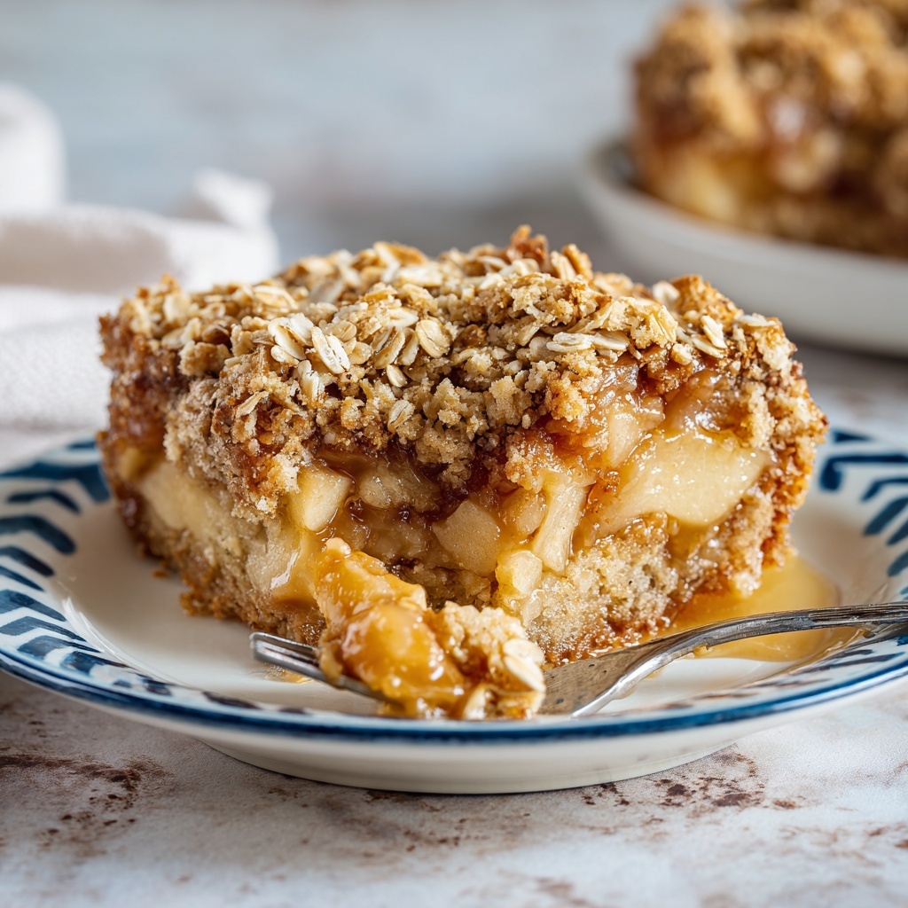 Healthy Breakfast Oatmeal Apple Cake Recipe - Recipe Image