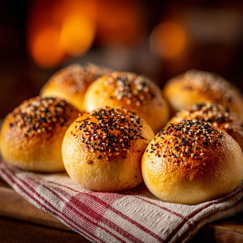 Homemade Seeded Bread Rolls Recipe - Recipe Image