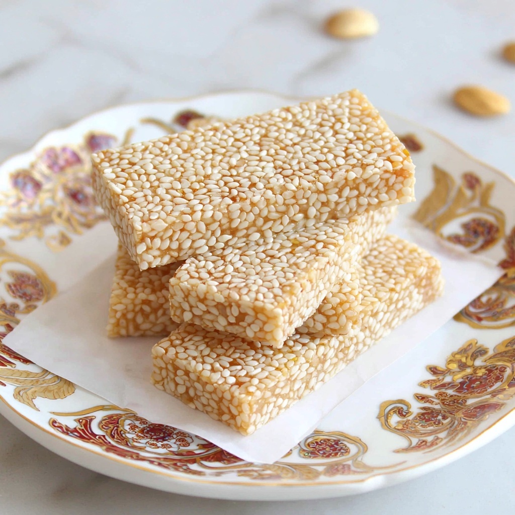 Sweeten Your Day with Sesame Seed Crunch Candy Delight Recipe - Recipe Image
