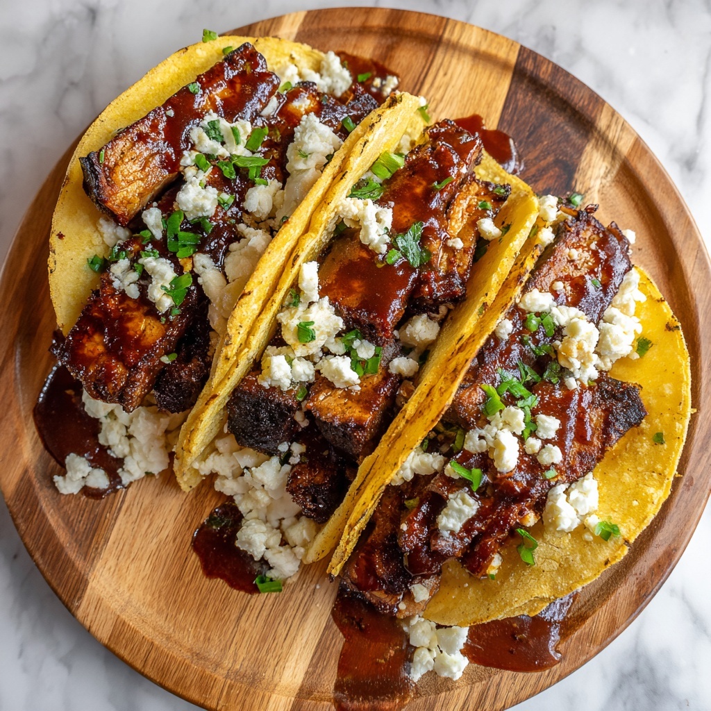 Garlic Butter Honey BBQ Beef Tacos Recipe - Recipe Image