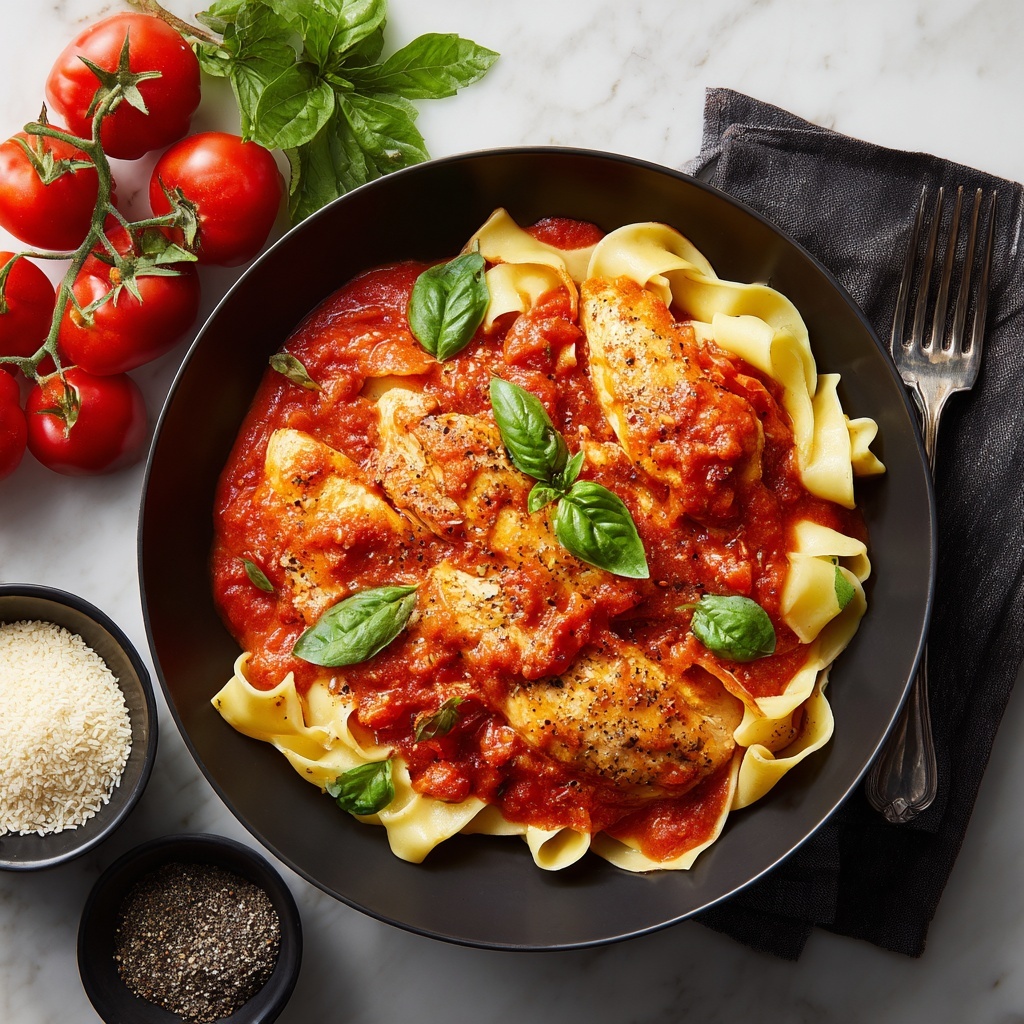 Slow Cooker Tomato Basil Chicken Recipe - Recipe Image