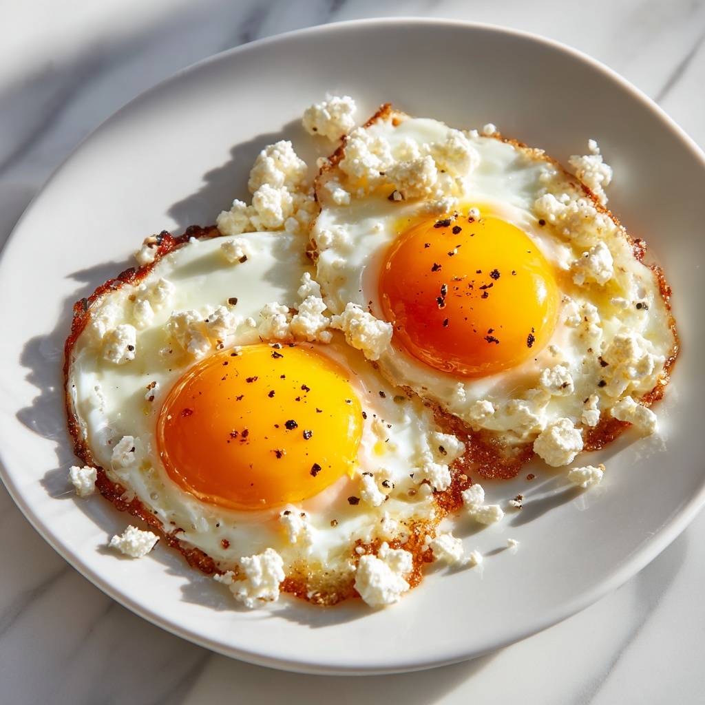 Crispy Feta Fried Eggs: 10-Minute Morning Marvel Recipe - Recipe Image