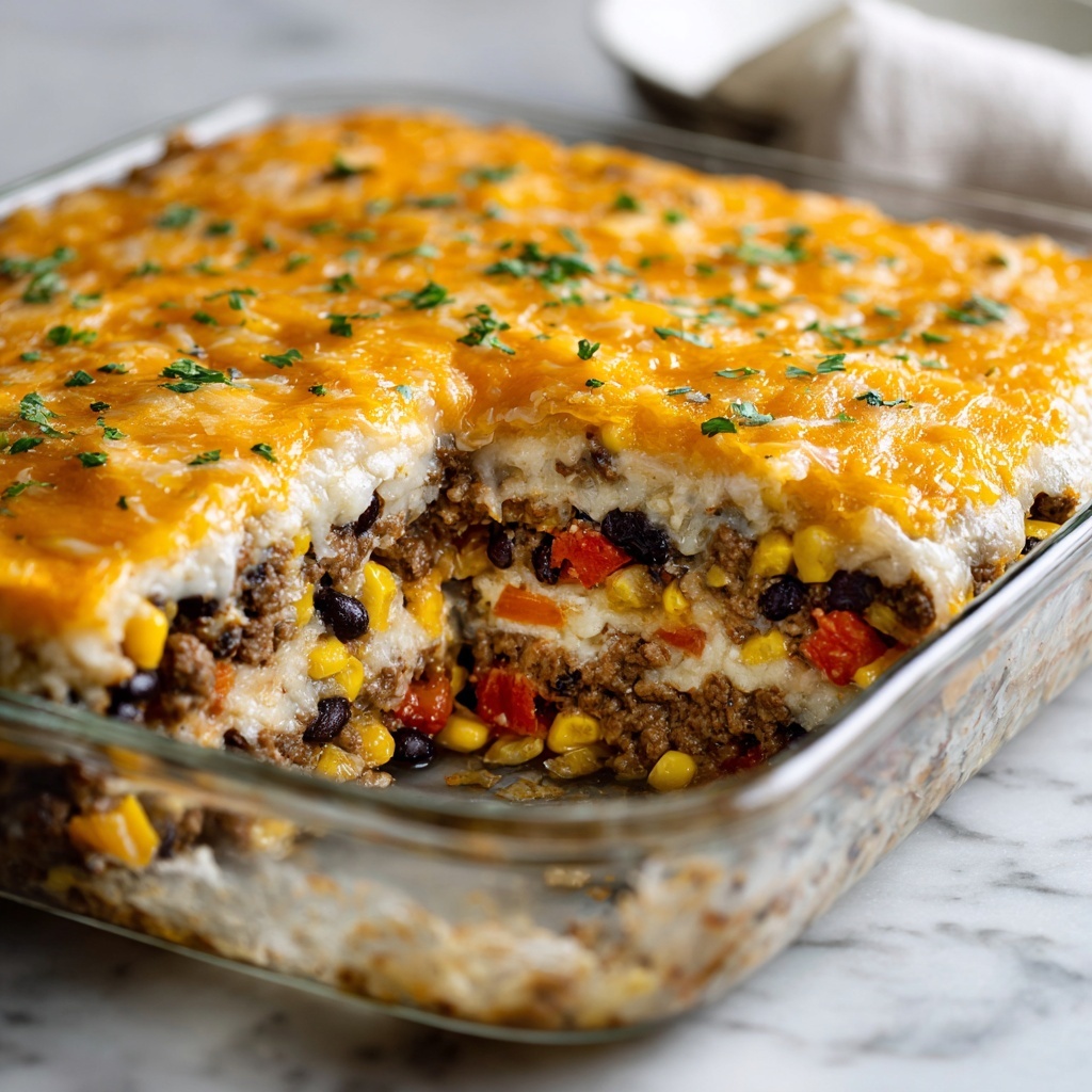 Mexican White Trash Casserole: 7 Comforting Layers of Yum Recipe - Recipe Image