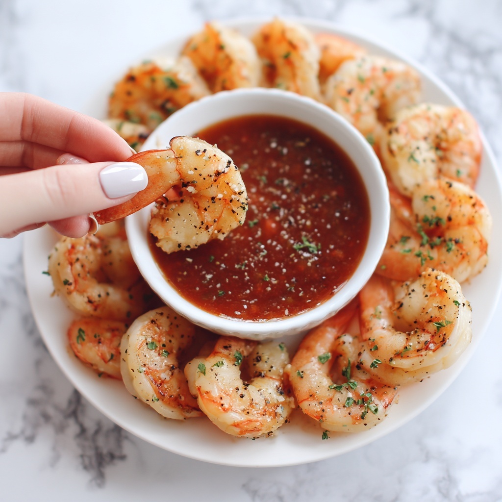 Roasted Shrimp Cocktail with Homemade Chili Sauce Recipe - Recipe Image