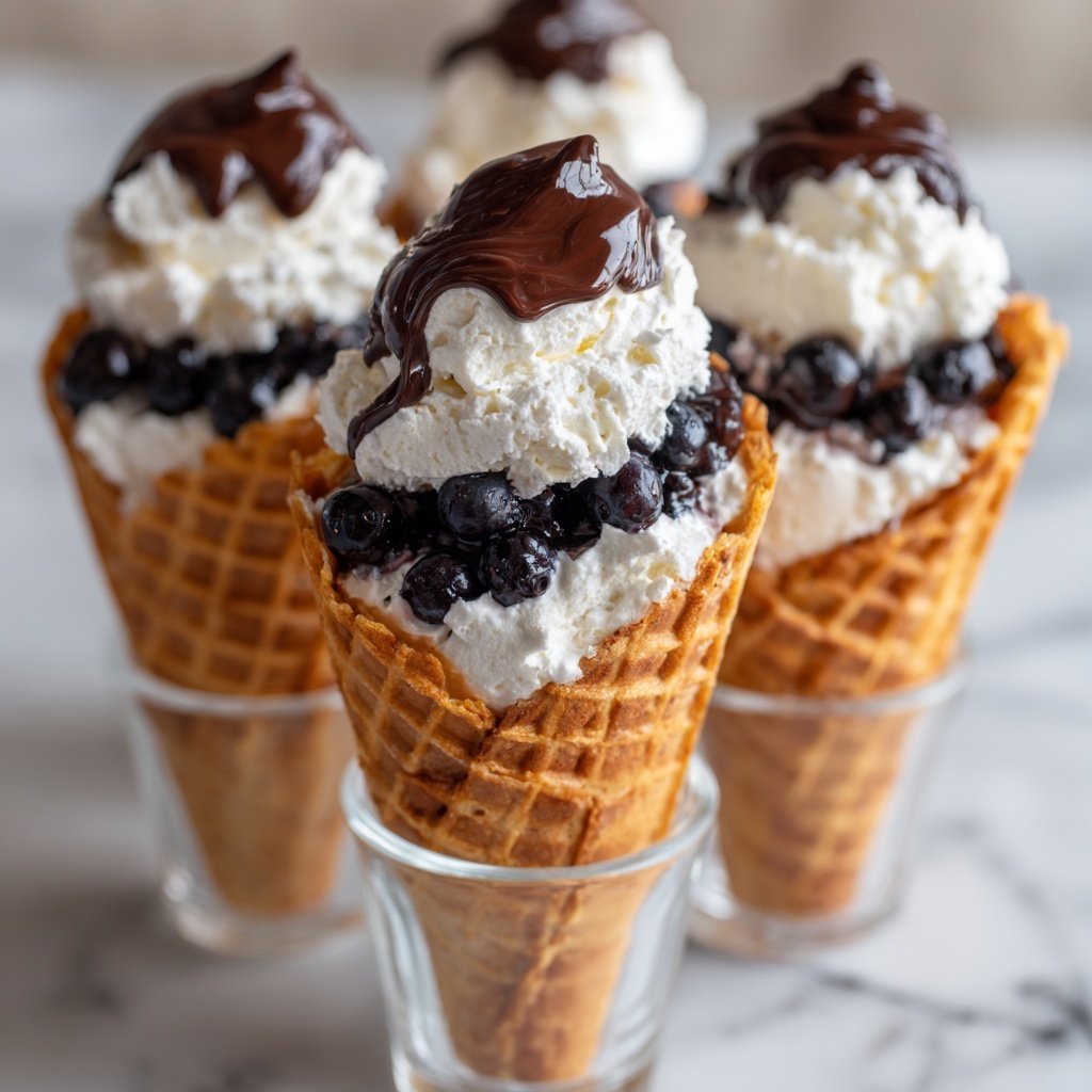 Deliciously Easy Cannoli Cones Recipe - Recipe Image