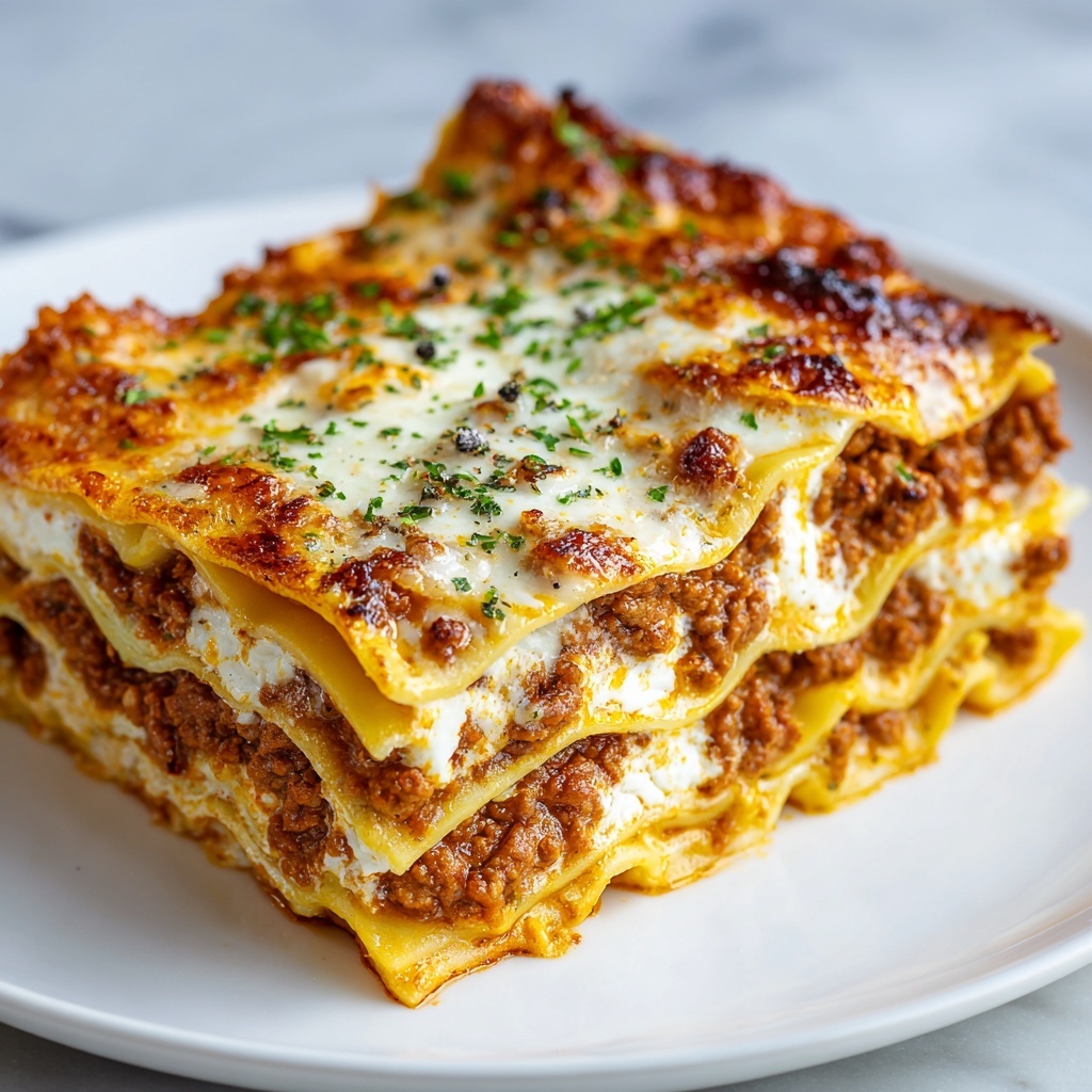 Smoky Havarti Lasagna with Cauliflower and Spinach Recipe - Recipe Image