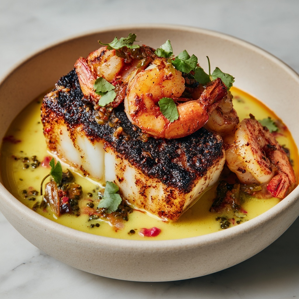 Red Snapper Shrimp Grits Cajun Recipe - Recipe Image