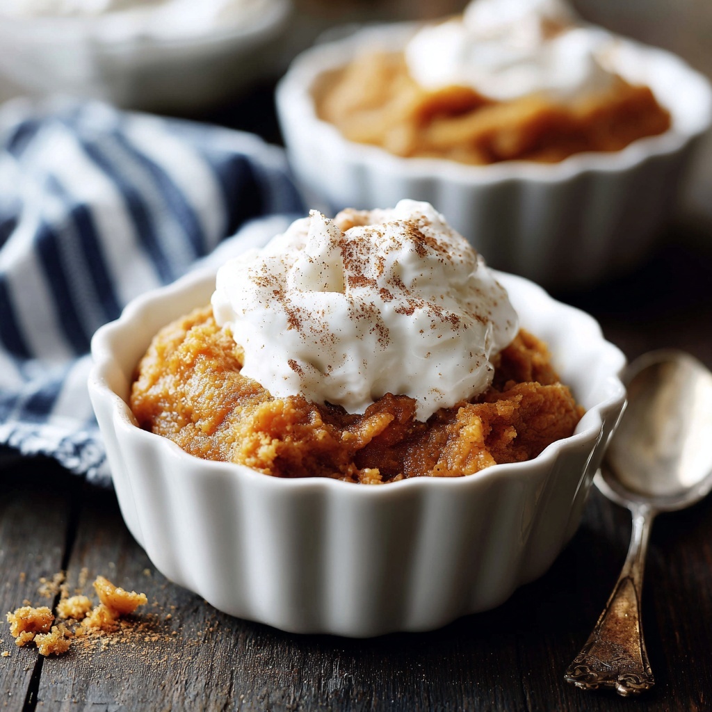 Slow Cooker Pumpkin Pie Pudding Recipe - Recipe Image