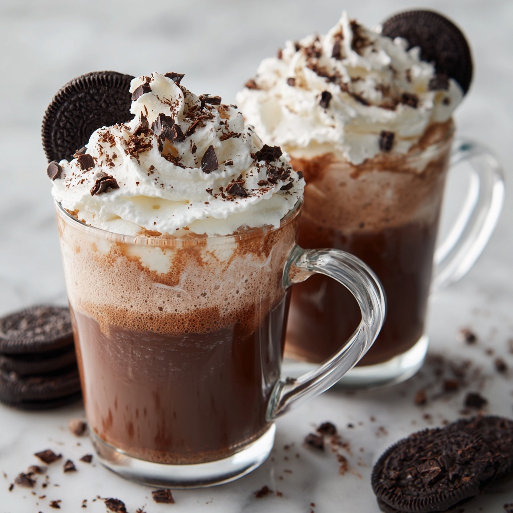 Cookies and Cream Hot Chocolate Bliss Recipe - Recipe Image