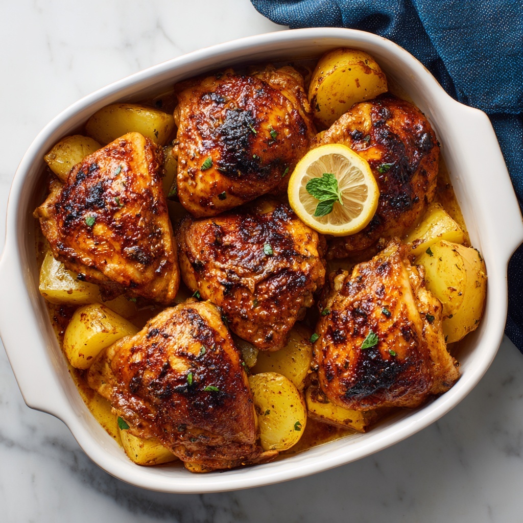 Baked Greek Lemon Chicken Recipe - Recipe Image